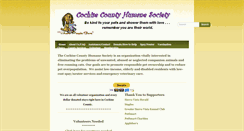 Desktop Screenshot of cochisecountyhumanesociety.org