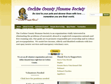 Tablet Screenshot of cochisecountyhumanesociety.org